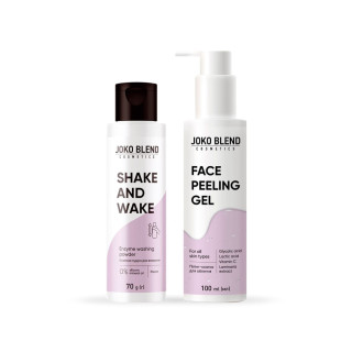 Набір для догляду за обличчям Joko Blend Smoothing Solution (ензимна пудра, 70 г + пілінг-скатка, 100 мл )